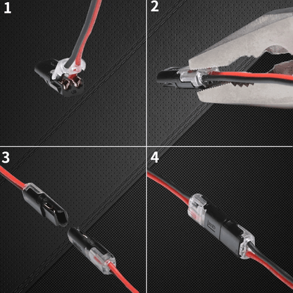 2024Double-wire Plug-in Connector With Locking Buckle(The more you buy, the more discounts you get)