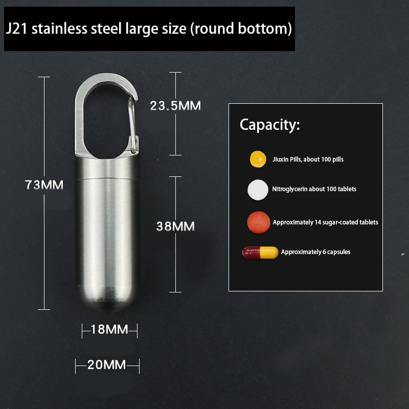 2024-Moisture-proof and Waterproof Stainless Steel Sealed Storage Bottle