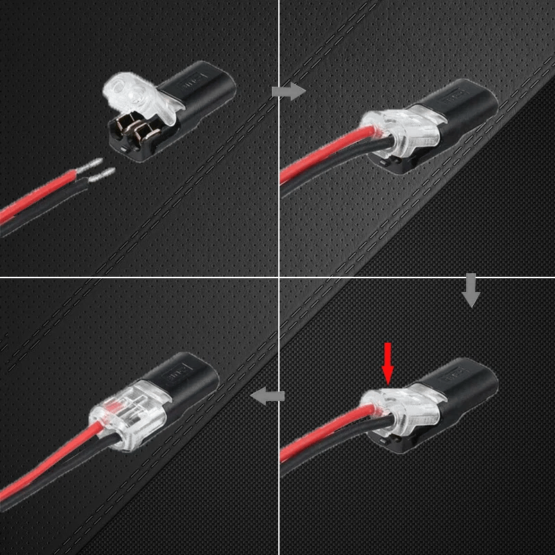 2024Double-wire Plug-in Connector With Locking Buckle(The more you buy, the more discounts you get)