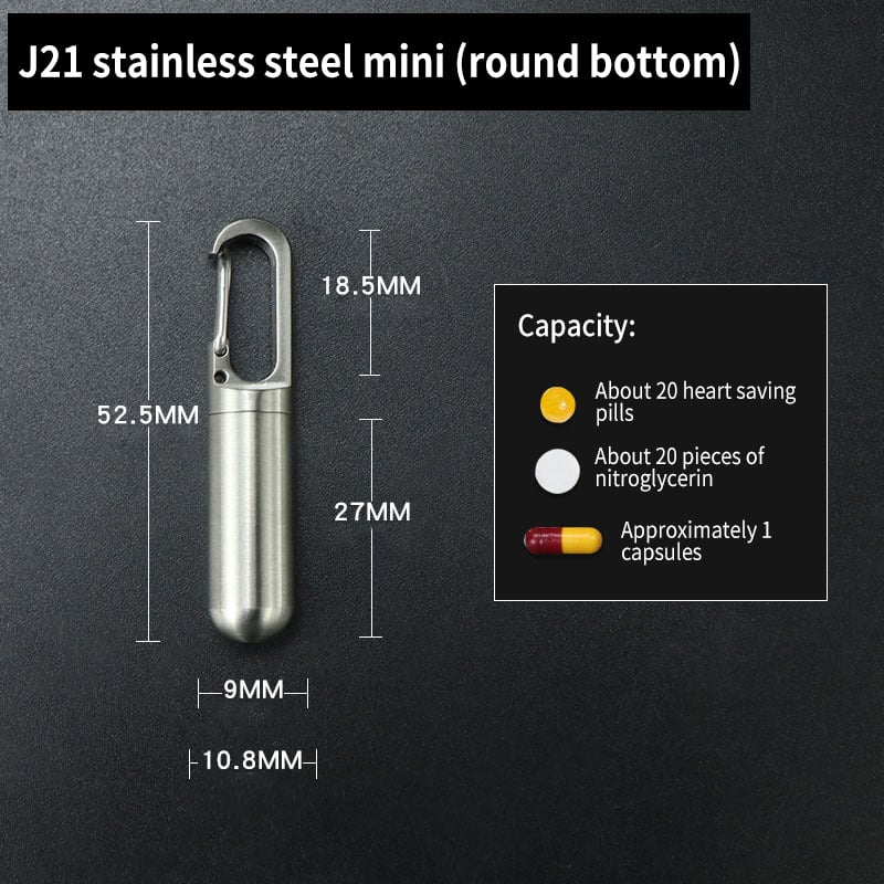 2024-Moisture-proof and Waterproof Stainless Steel Sealed Storage Bottle