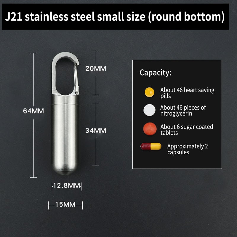 2024-Moisture-proof and Waterproof Stainless Steel Sealed Storage Bottle